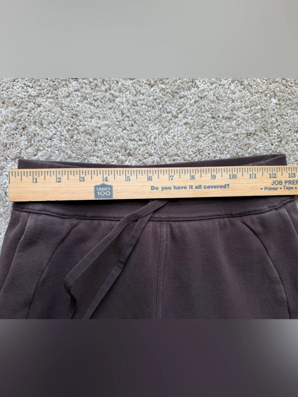 Lululemon Scuba High Rise Relaxed Cotton Terry Jogger Brown Women’s 4 W5CV9S